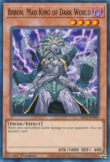 Brron Mad King of Dark World Structure Deck: Dark World Yu-Gi-Oh! card