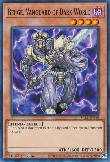 Beiige Vanguard of Dark World Structure Deck: Dark World Yu-Gi-Oh! card