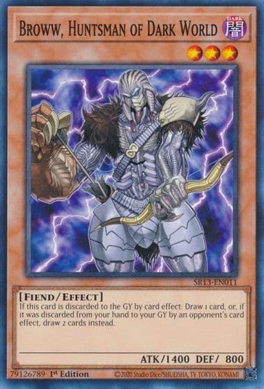 Broww Huntsman of Dark World Structure Deck: Dark World Yu-Gi-Oh! card