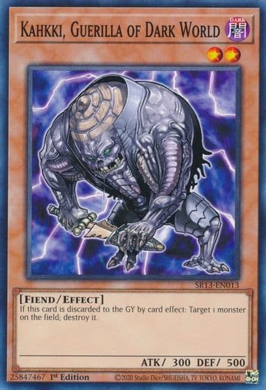Kahkki Guerilla of Dark World Structure Deck: Dark World Yu-Gi-Oh! card