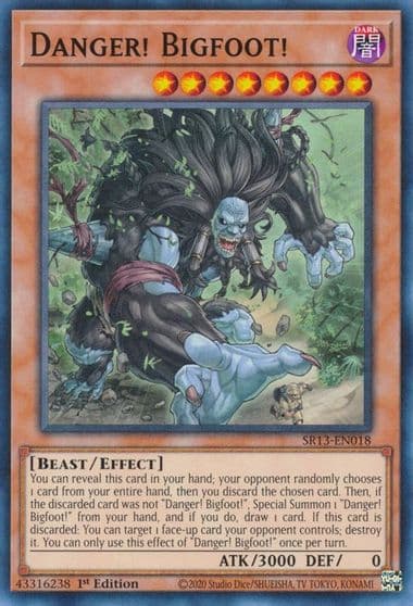 Danger Bigfoot Structure Deck: Dark World Yu-Gi-Oh! card