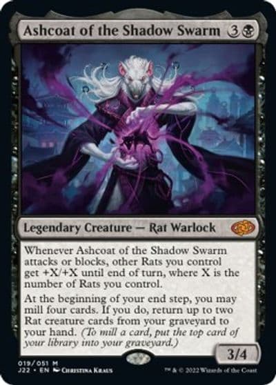Ashcoat of the Shadow Swarm Jumpstart 2022 Magic card