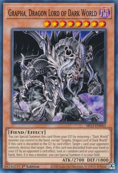 Grapha Dragon Lord of Dark World Structure Deck: Dark World Yu-Gi-Oh! card
