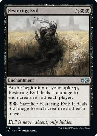 Festering Evil Jumpstart 2022 Magic card