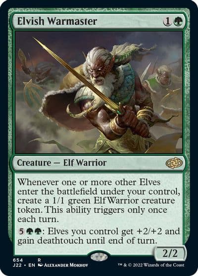 Elvish Warmaster Jumpstart 2022 Magic card