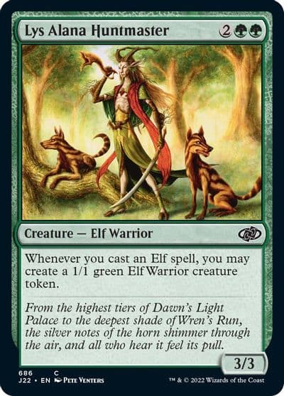 Lys Alana Huntmaster Jumpstart 2022 Magic card