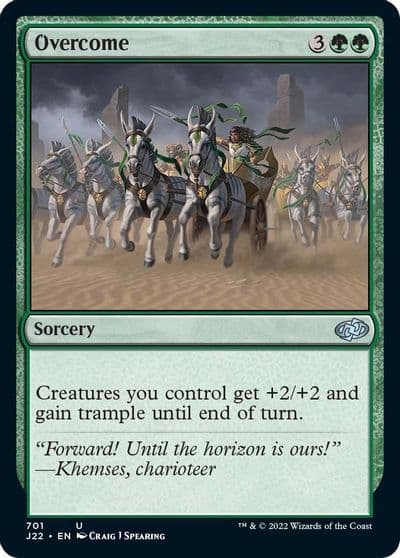 Overcome Jumpstart 2022 Magic card