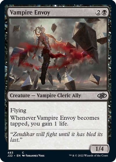 Vampire Envoy Jumpstart 2022 Magic card