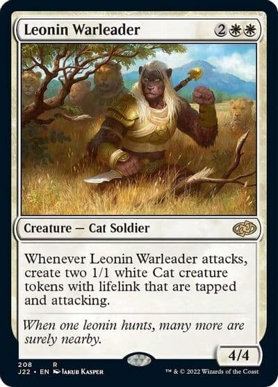 Leonin Warleader Jumpstart 2022 Magic card