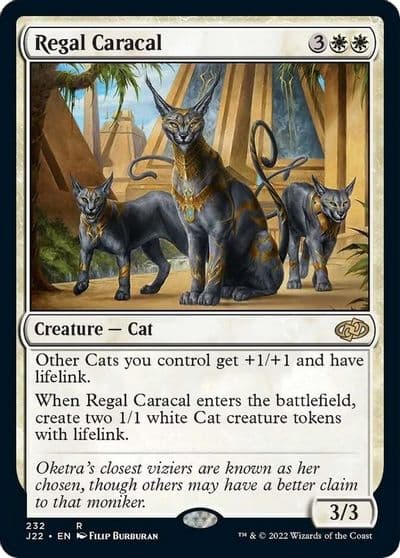 Regal Caracal Jumpstart 2022 Magic card