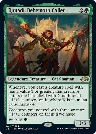 Runadi Behemoth Caller Jumpstart 2022 Magic card
