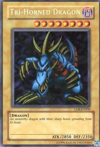 Tri Horned Dragon LOB EN000 Legend of Blue Eyes White Dragon (Worldwide English) Yu-Gi-Oh! card