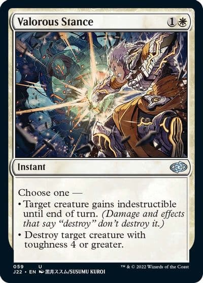 Valorous Stance 59 Jumpstart 2022 Magic card