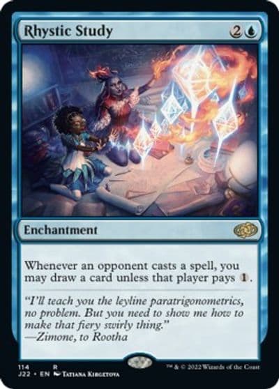 Rhystic Study Jumpstart 2022 Magic card