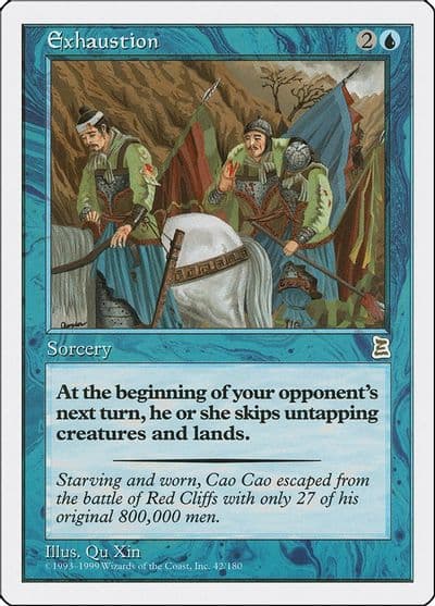 Exhaustion Portal Three Kingdoms Magic card