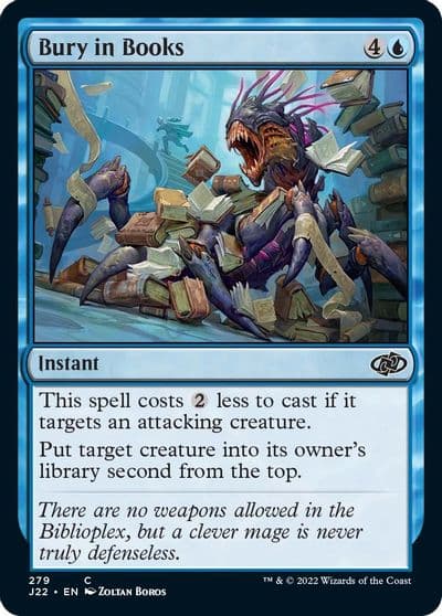 Bury in Books Jumpstart 2022 Magic card