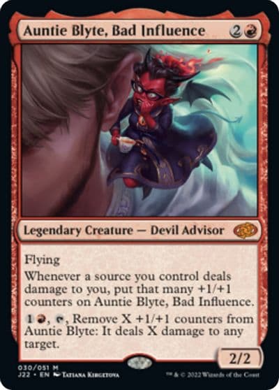 Auntie Blyte Bad Influence Jumpstart 2022 Magic card