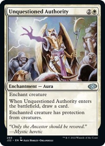Unquestioned Authority Jumpstart 2022 Magic card