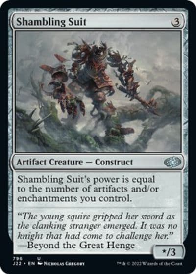 Shambling Suit Jumpstart 2022 Magic card