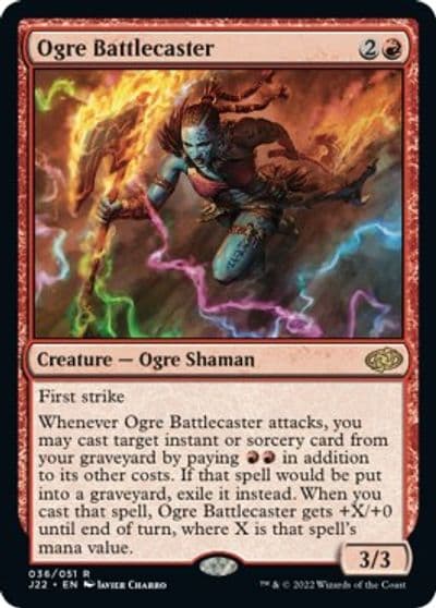 Ogre Battlecaster Jumpstart 2022 Magic card