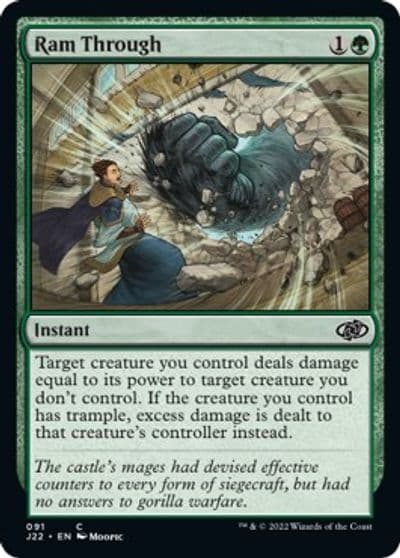 Ram Through Jumpstart 2022 Magic card