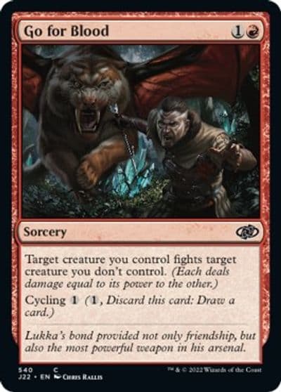 Go for Blood Jumpstart 2022 Magic card