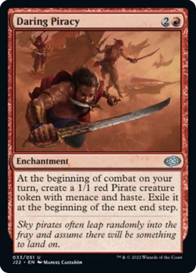 Daring Piracy Jumpstart 2022 Magic card