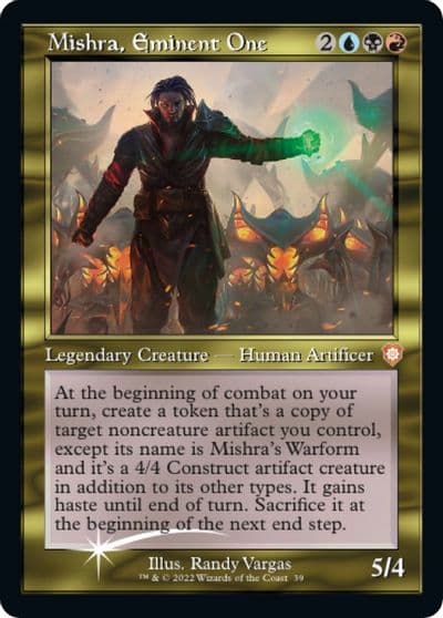 Mishra Eminent One Display Commander Thick Stock Commander: The Brothers' War Magic card