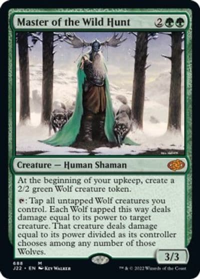 Master of the Wild Hunt Jumpstart 2022 Magic card