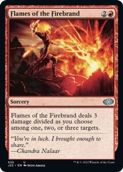 Flames of the Firebrand Jumpstart 2022 Magic card