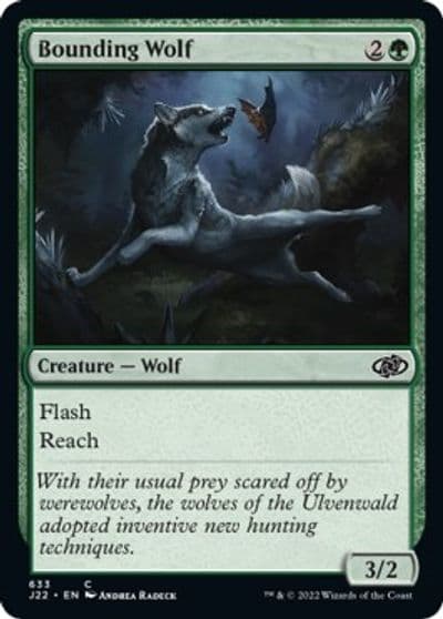 Bounding Wolf Jumpstart 2022 Magic card