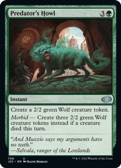 Predators Howl Jumpstart 2022 Magic card