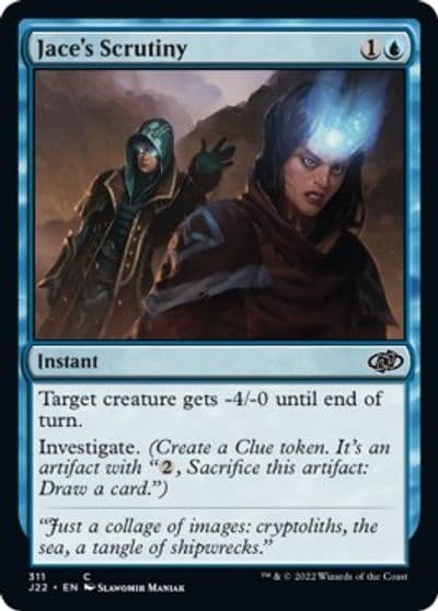 Jaces Scrutiny Jumpstart 2022 Magic card