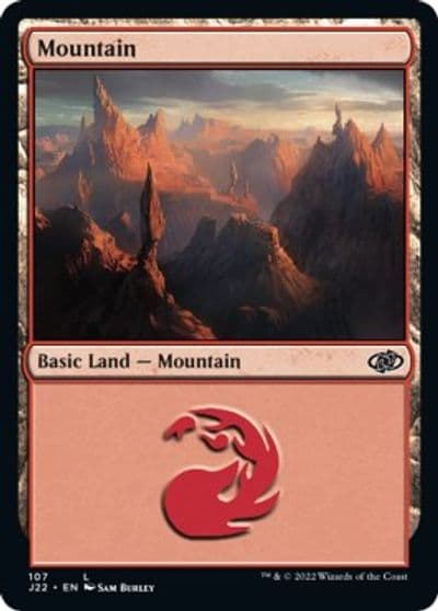 Mountain 107 Jumpstart 2022 Magic card