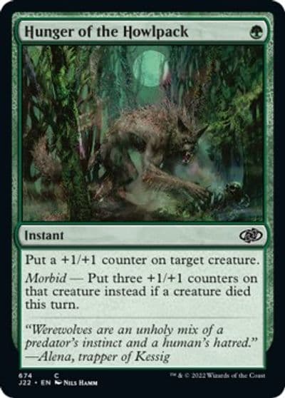 Hunger of the Howlpack Jumpstart 2022 Magic card