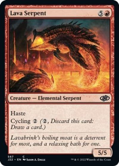 Lava Serpent Jumpstart 2022 Magic card