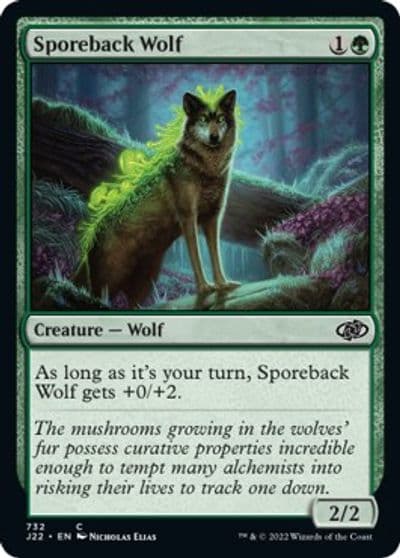 Sporeback Wolf Jumpstart 2022 Magic card