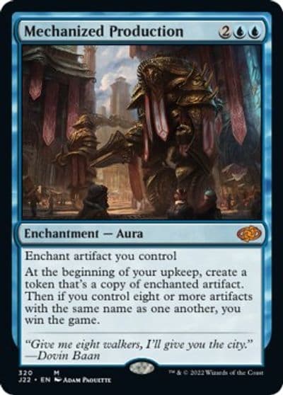Mechanized Production Jumpstart 2022 Magic card