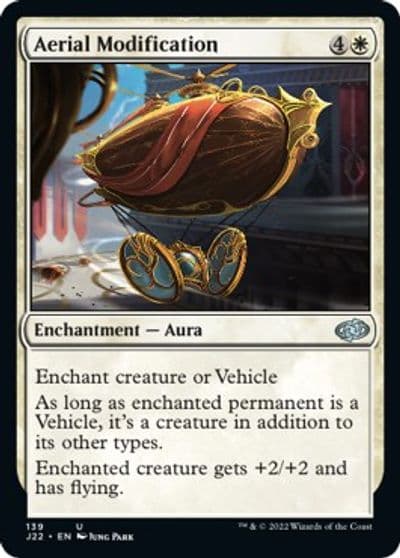 Aerial Modification Jumpstart 2022 Magic card