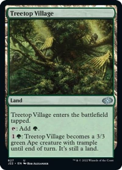 Treetop Village Jumpstart 2022 Magic card