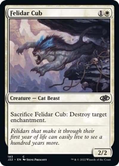 Felidar Cub Jumpstart 2022 Magic card