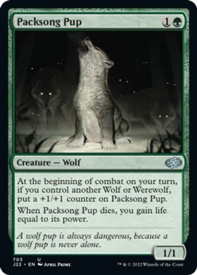 Packsong Pup Jumpstart 2022 Magic card