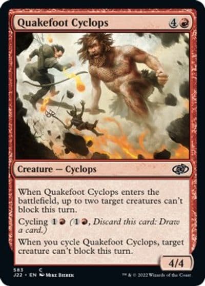 Quakefoot Cyclops Jumpstart 2022 Magic card