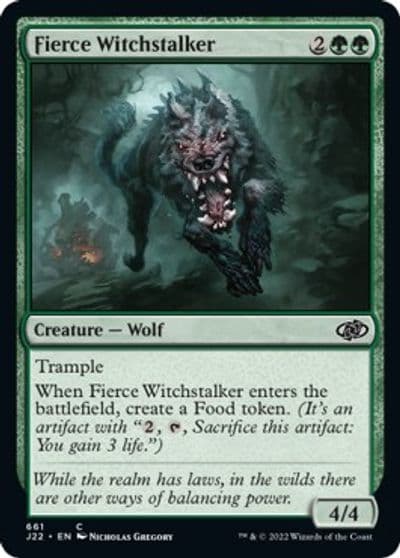 Fierce Witchstalker Jumpstart 2022 Magic card