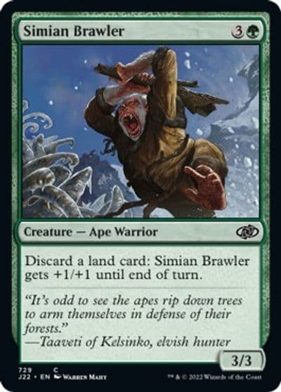 Simian Brawler Jumpstart 2022 Magic card