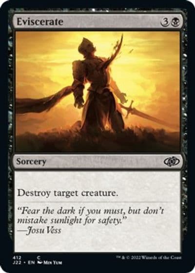 Eviscerate Jumpstart 2022 Magic card