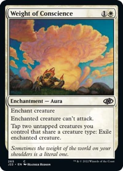 Weight of Conscience Jumpstart 2022 Magic card