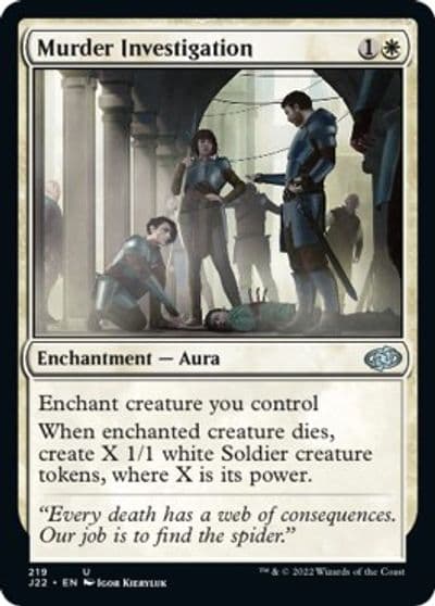 Murder Investigation Jumpstart 2022 Magic card