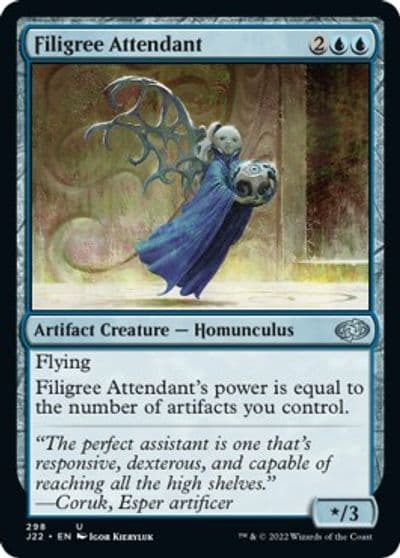 Filigree Attendant Jumpstart 2022 Magic card
