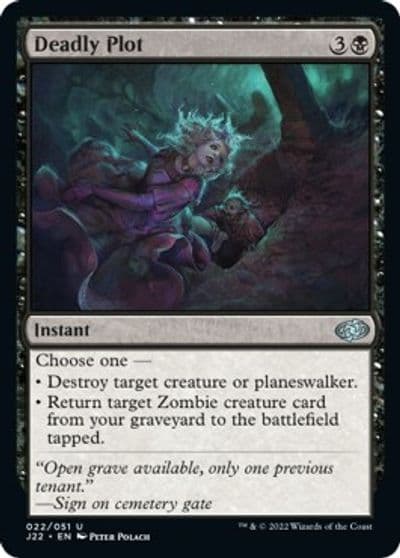Deadly Plot Jumpstart 2022 Magic card
